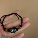 Cute Cat Bracelet For Women Funny Black Cat Bead