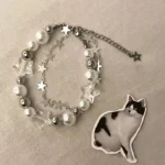 Cute Cat Bracelet For Women Funny Black Cat Bead